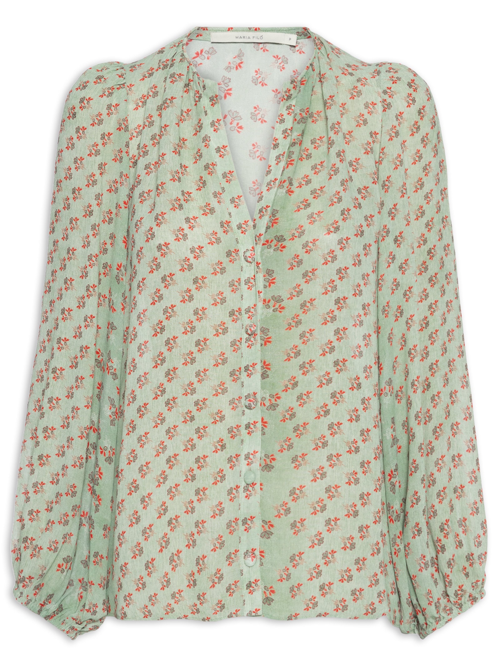 Camisa Feminina GGT Estampa Krabi Verde Maria Filó