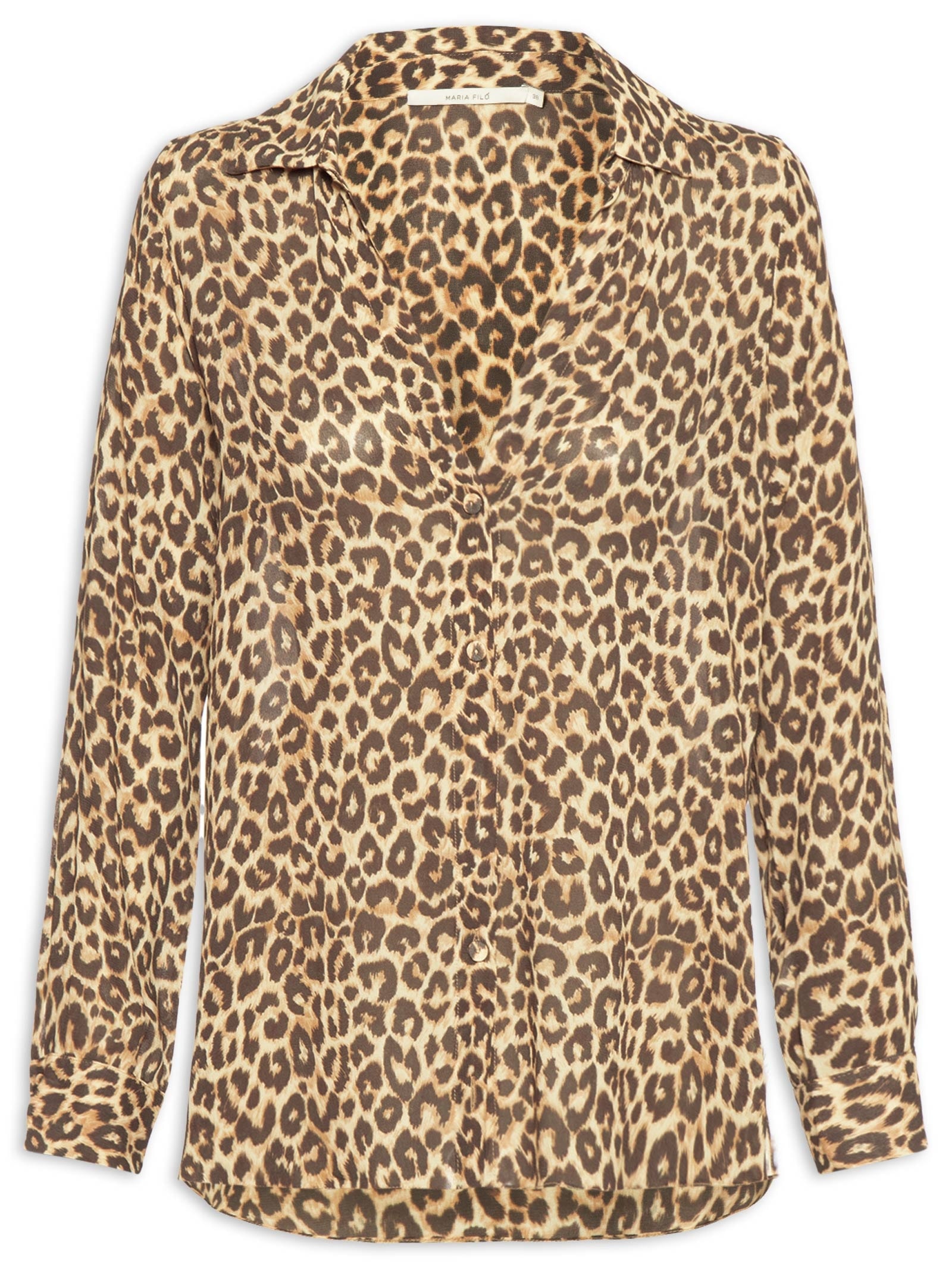 Camisa Feminina Ggt Estampa Onça Animal Print Maria Filó
