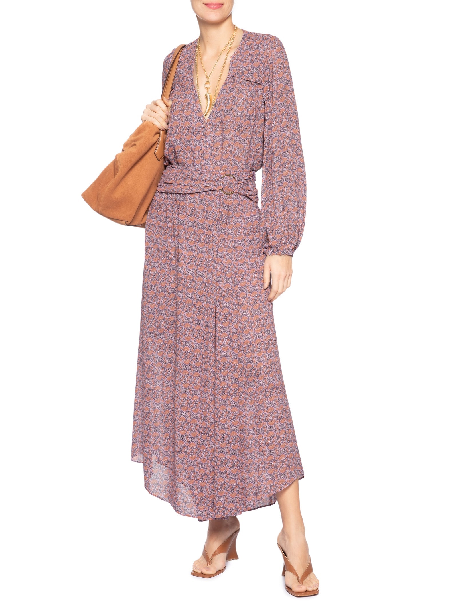 Camisa Feminina GGT Estampa Tuk Roxo Maria Filó