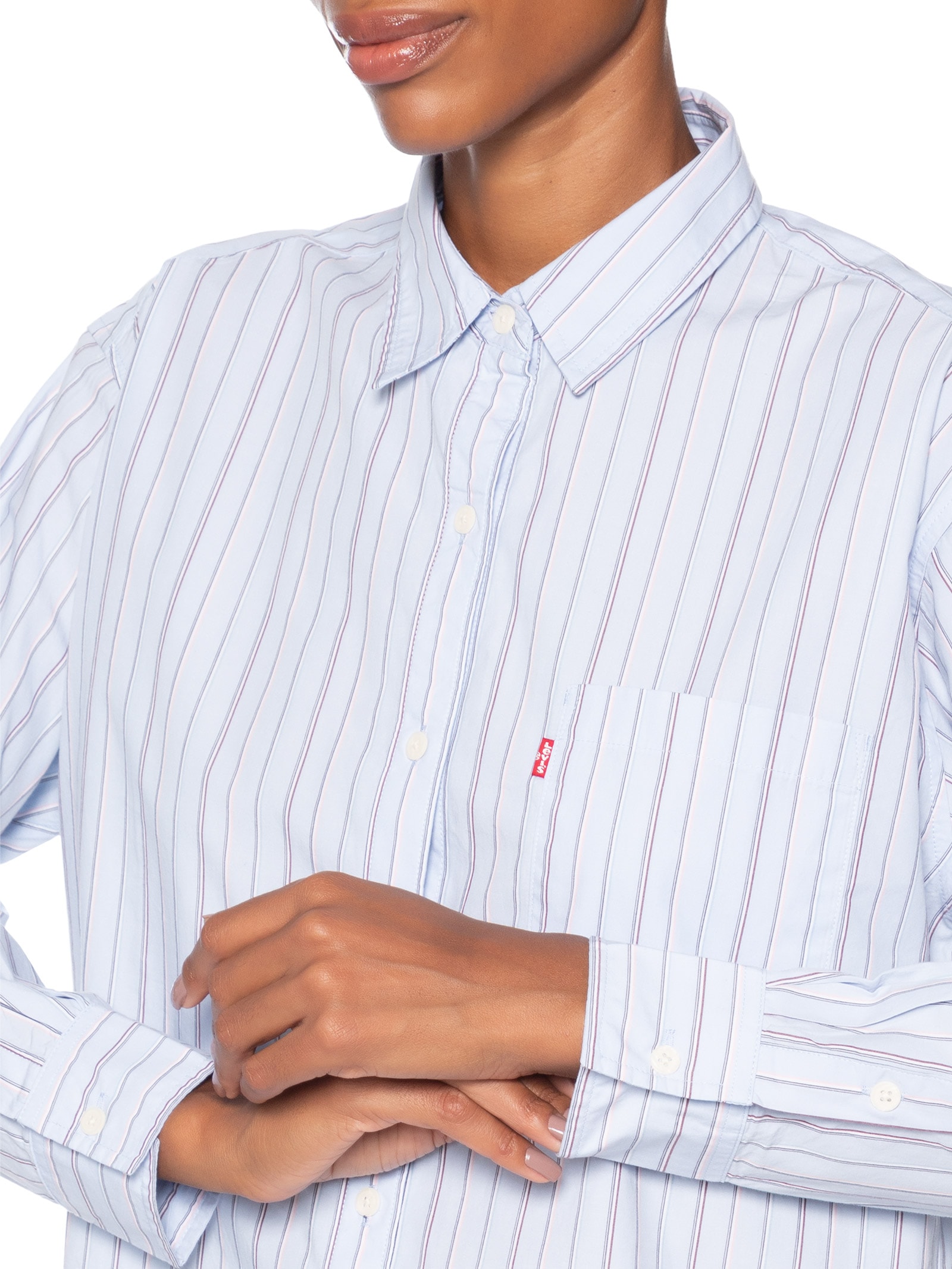 Camisa Feminina Harlie Boyfriend Shirt Azul Levi's