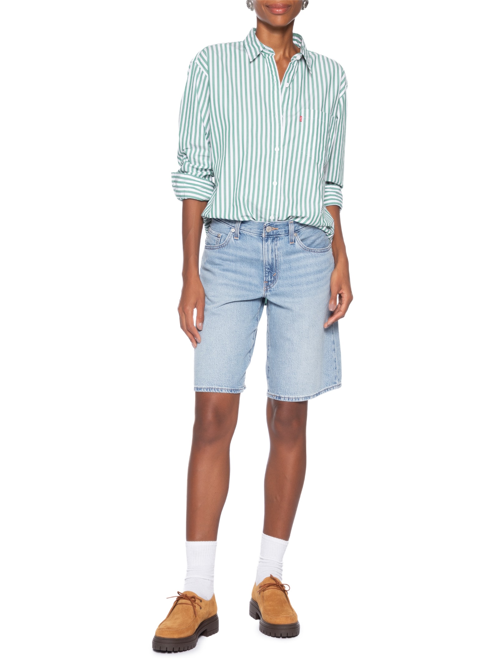 Camisa Feminina Harlie Boyfriend Shirt Verde Levi's