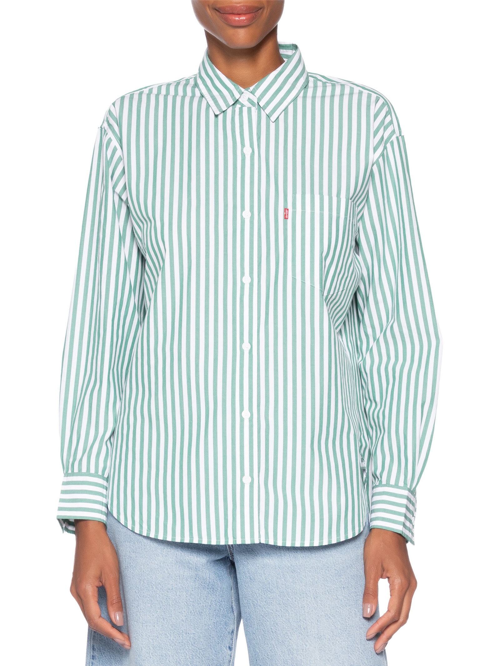 Camisa Feminina Harlie Boyfriend Shirt Verde Levi's
