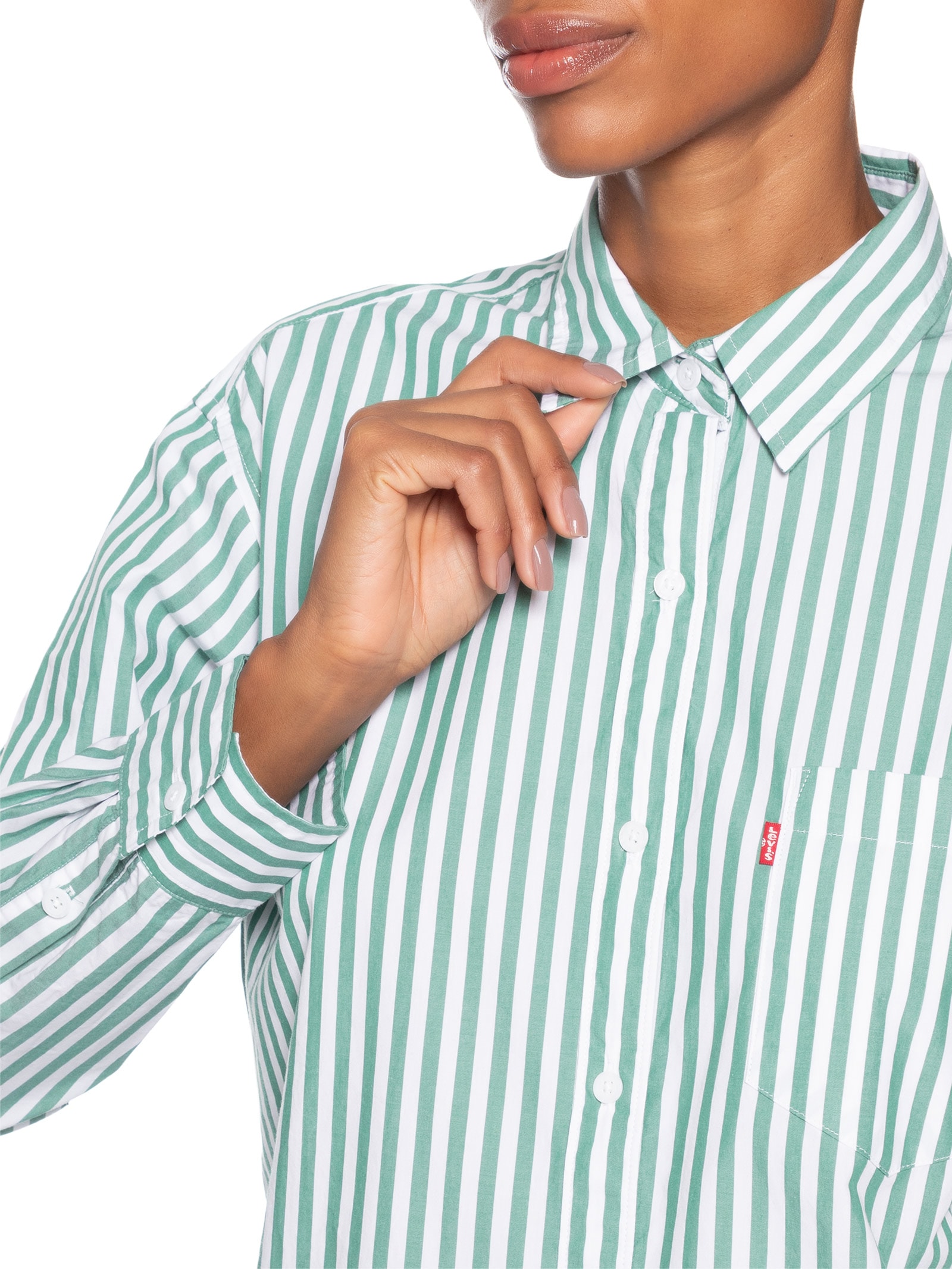 Camisa Feminina Harlie Boyfriend Shirt Verde Levi's