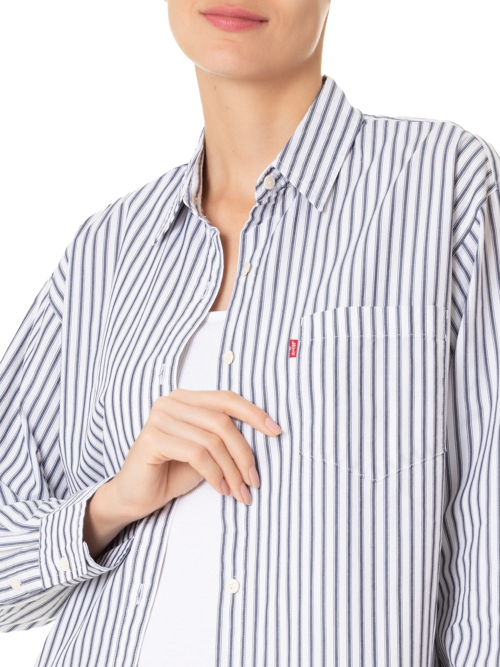 Camisa Feminina Harlie New Bf Shirt Azul Levi's