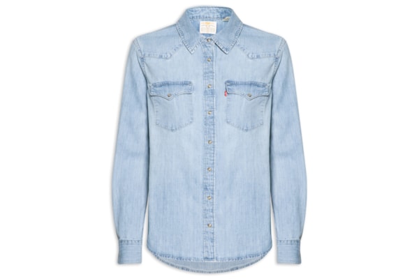 Camisa Feminina Heritage Western Denim - Azul