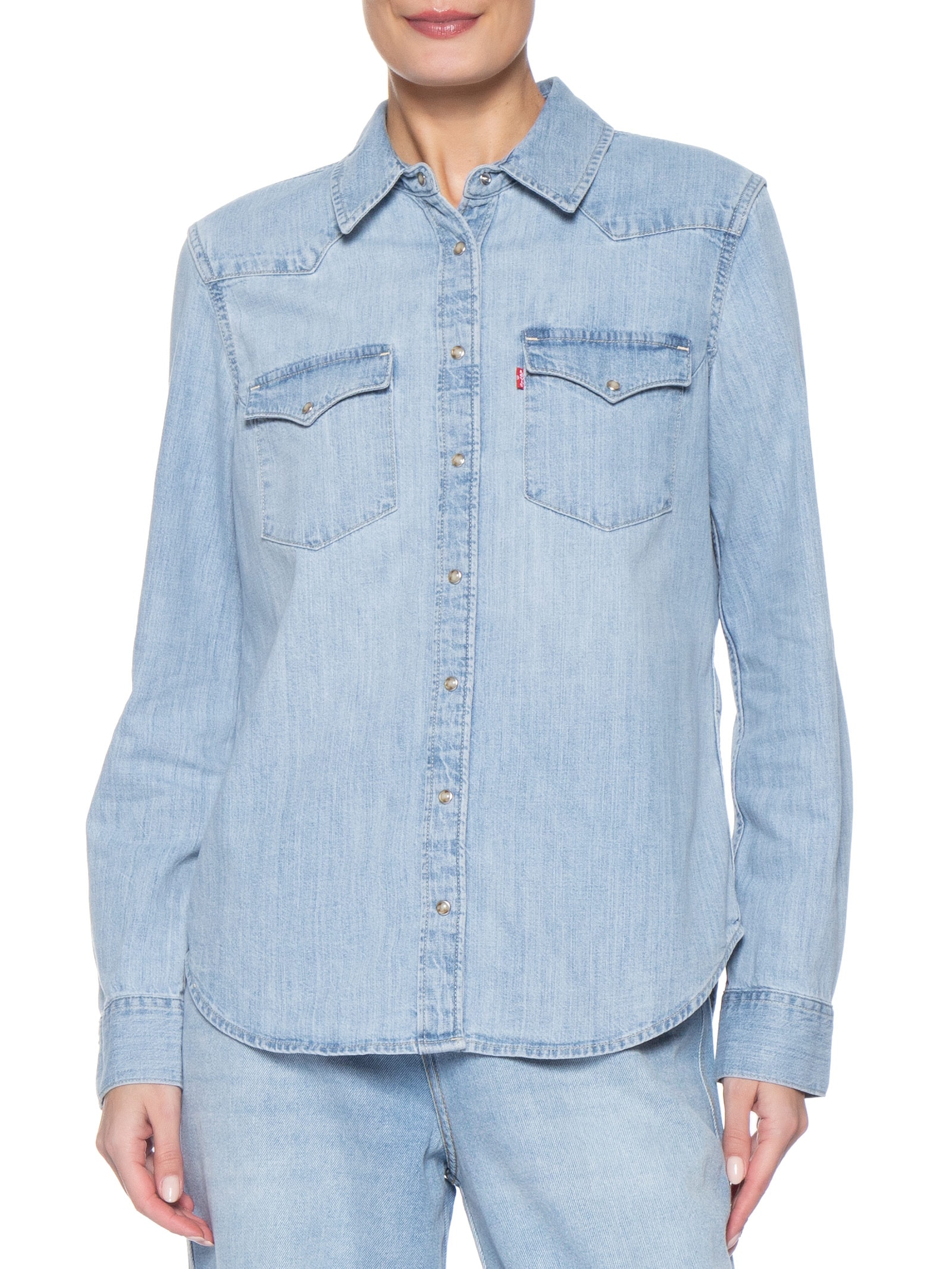 Camisa Feminina Heritage Western Denim Azul Levi's