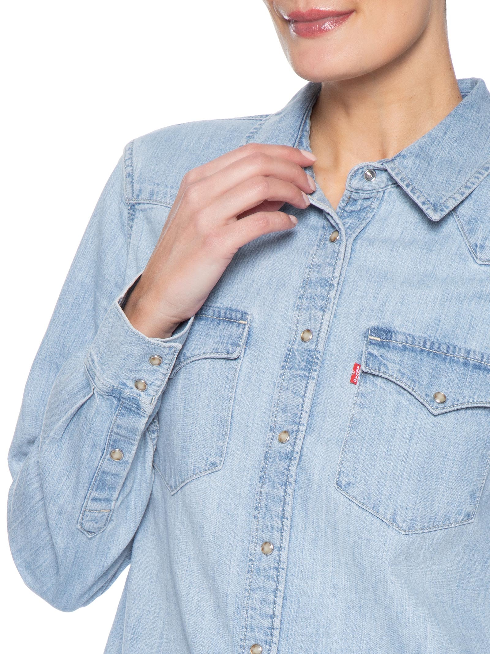 Camisa Feminina Heritage Western Denim Azul Levi's