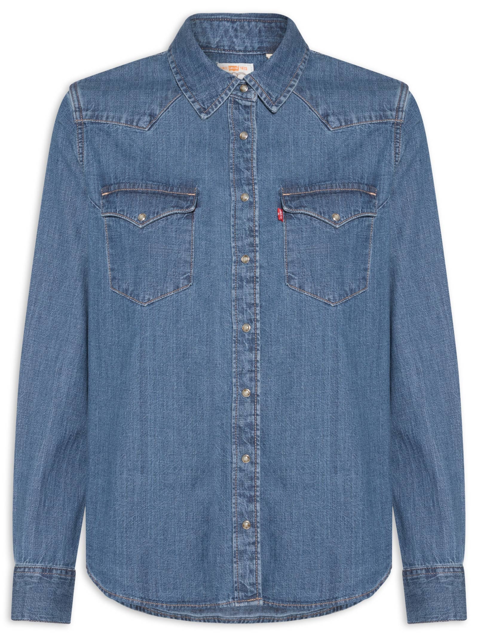 Camisa Feminina Heritage Western Denim Shirt Azul Levi's