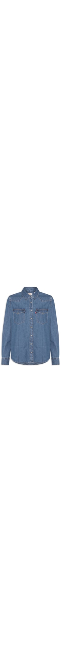 Camisa Feminina Heritage Western Denim Shirt - Azul