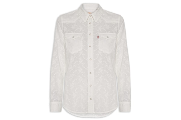 Camisa Feminina Heritage Western Eyelet Shirt - Branco