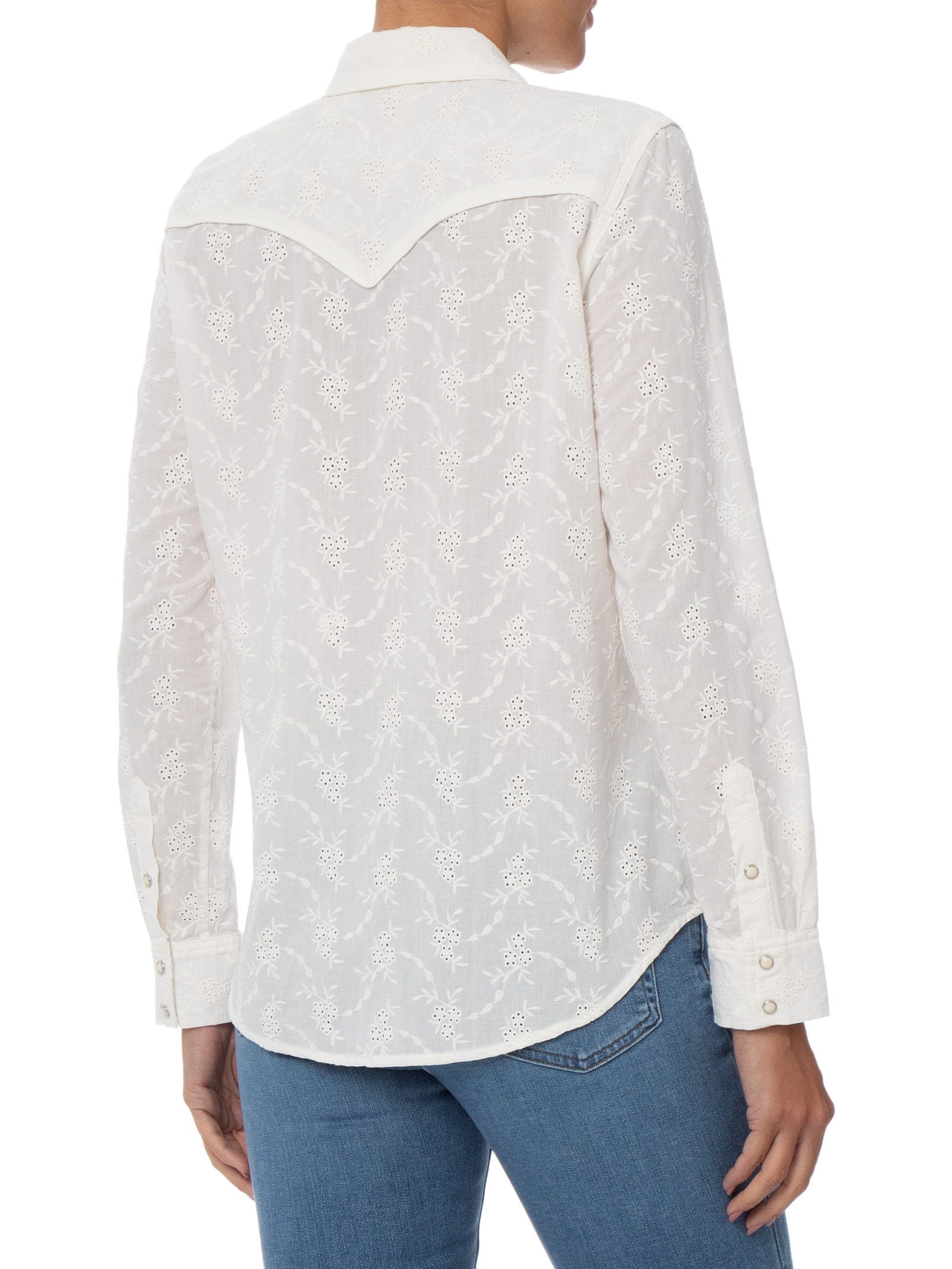 Camisa Feminina Heritage Western Eyelet Shirt Branco Levi's