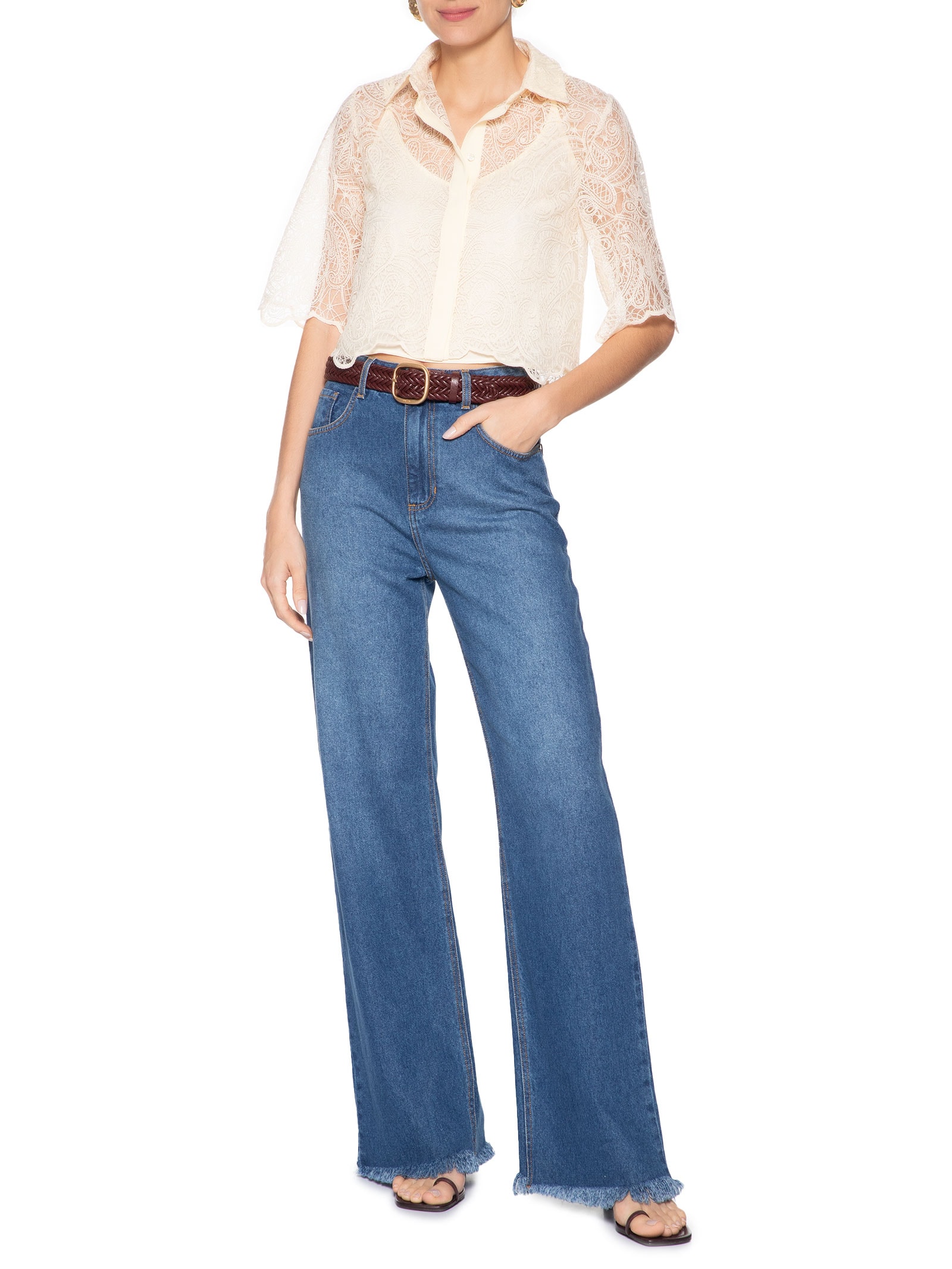 Camisa Feminina Iasmin Amarelo Le Lis