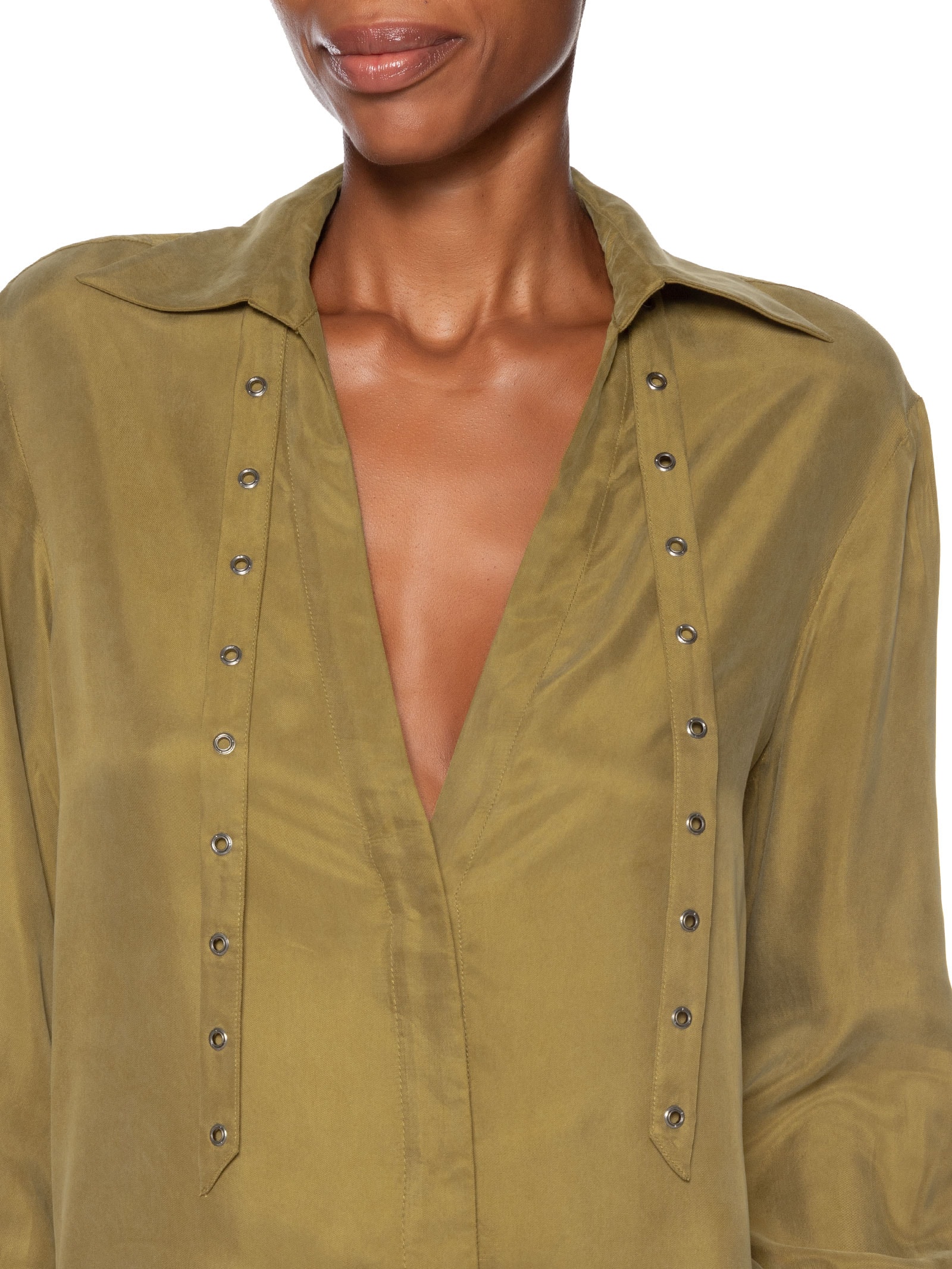 Camisa Feminina Ilhos Verde Animale