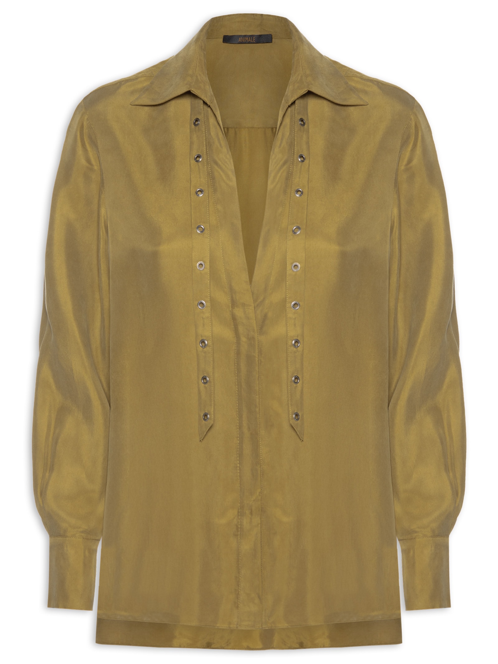 Camisa Feminina Ilhos Verde Animale