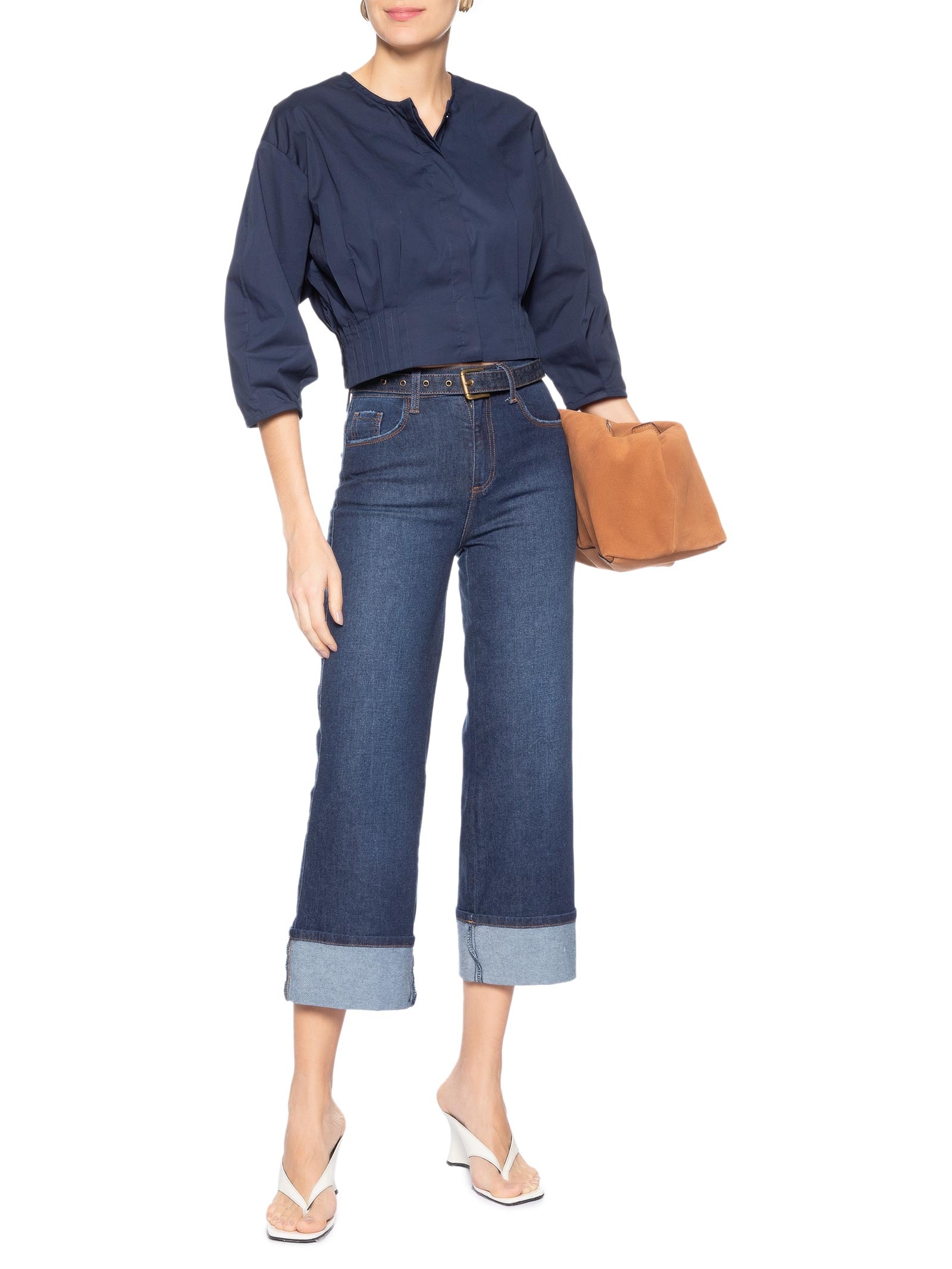 Camisa Feminina Janaina – Azul Le Lis
