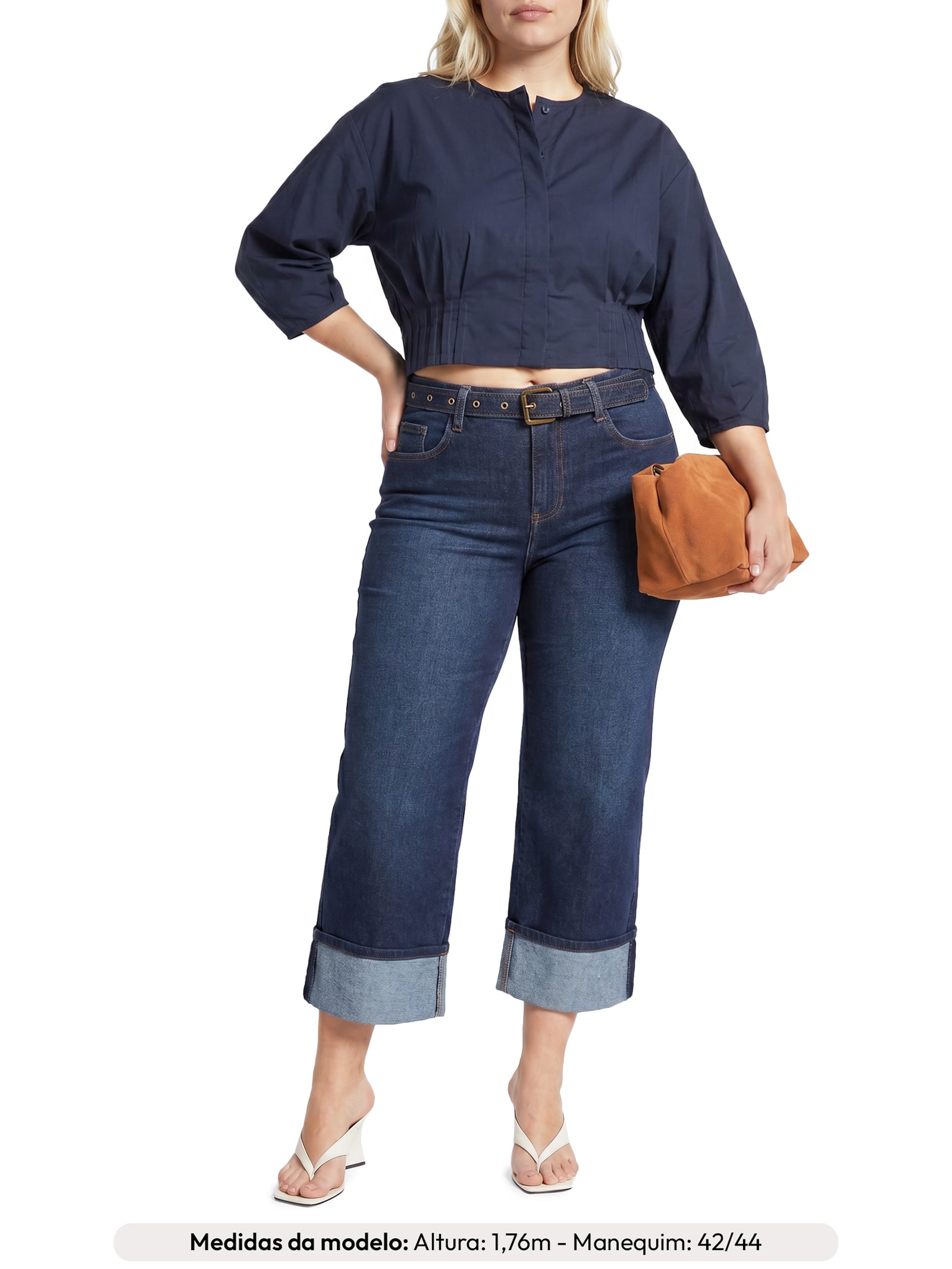 Camisa Feminina Janaina – Azul Le Lis