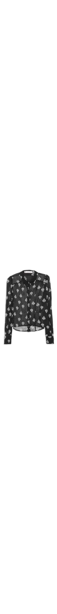 Camisa Feminina Jardim Secreto - Preto