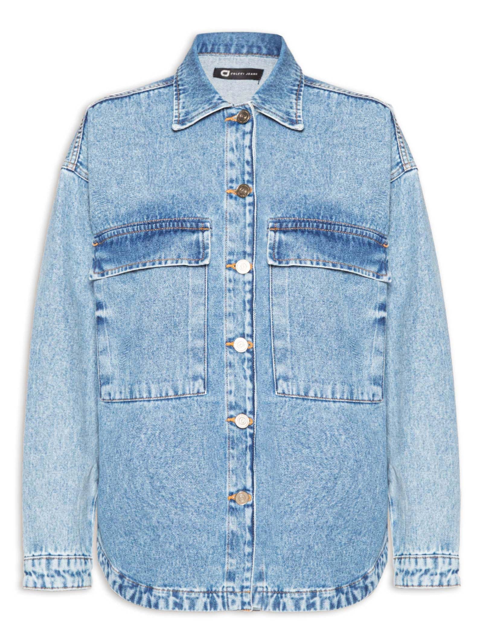 Camisa Feminina Jeans Azul Colcci Jeans