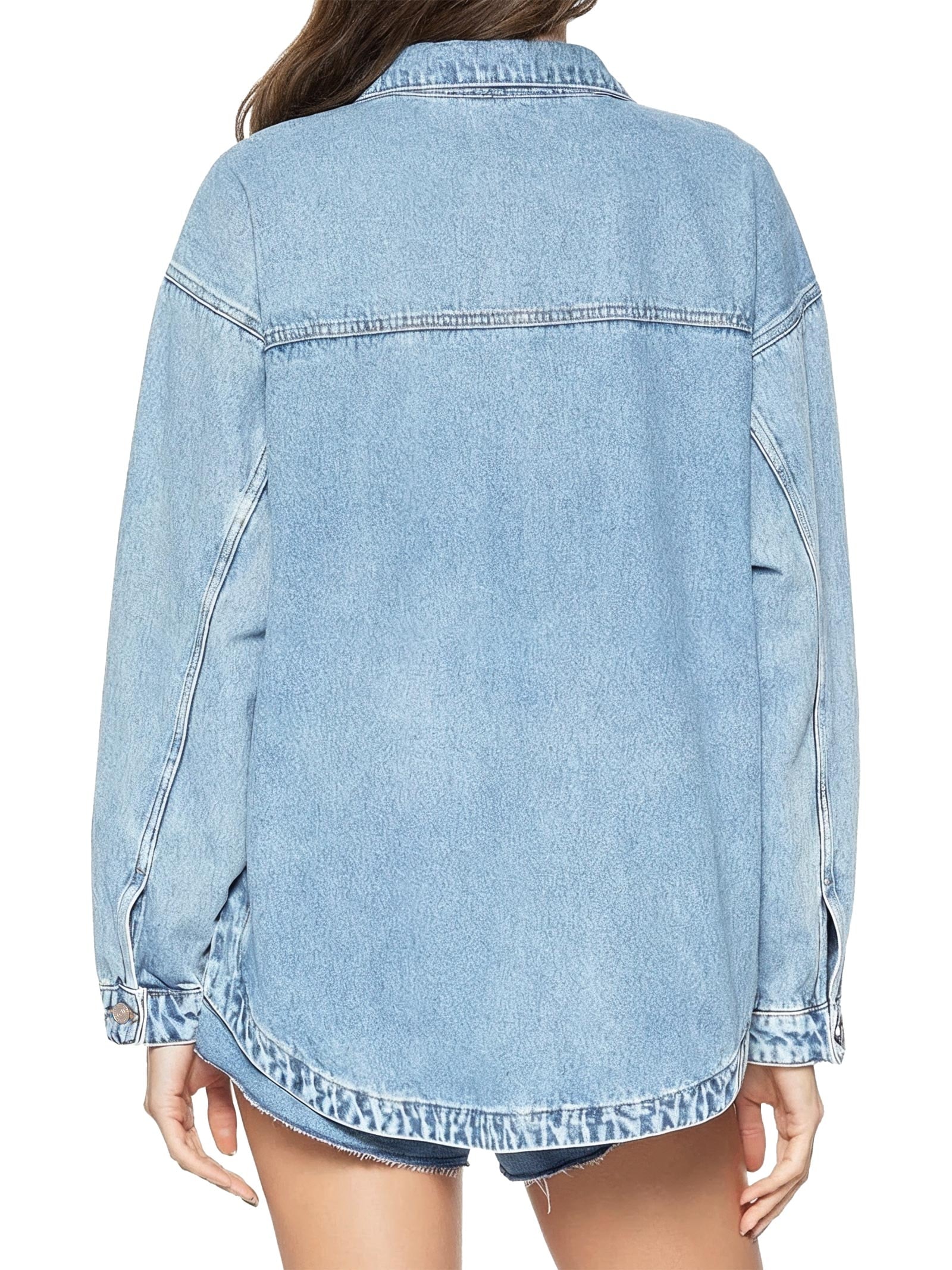 Camisa Feminina Jeans Azul Colcci Jeans