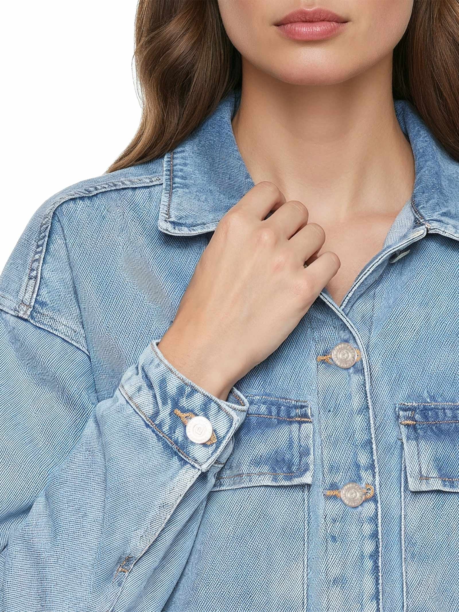 Camisa Feminina Jeans Azul Colcci Jeans