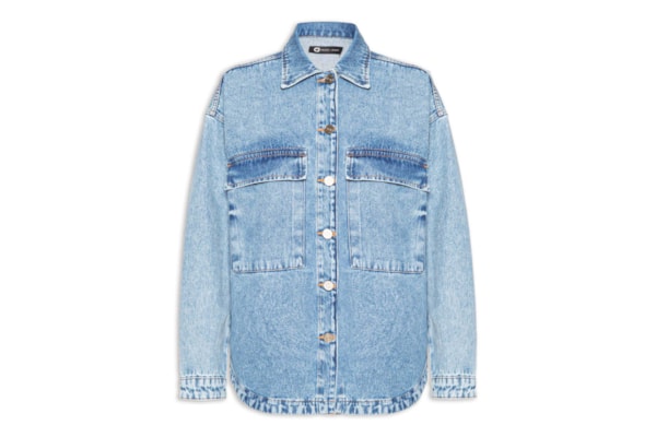 Camisa Feminina Jeans - Azul