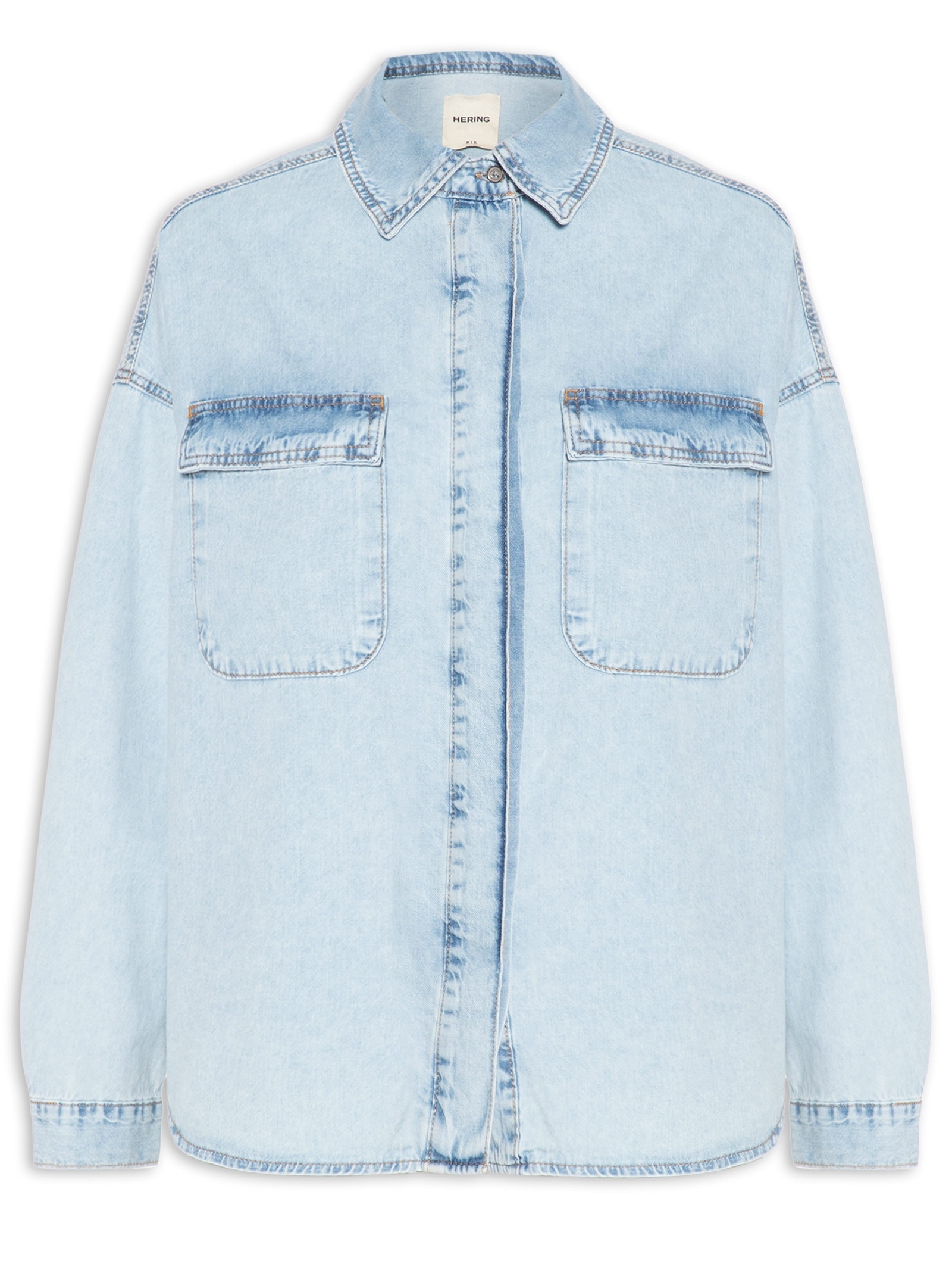 Camisa Feminina Jeans Azul Hering