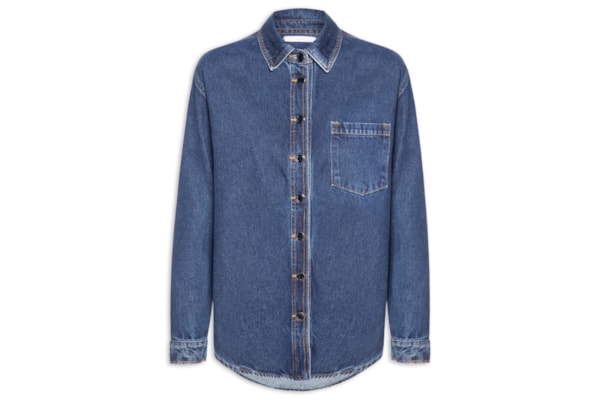 Camisa Feminina Jeans - Azul