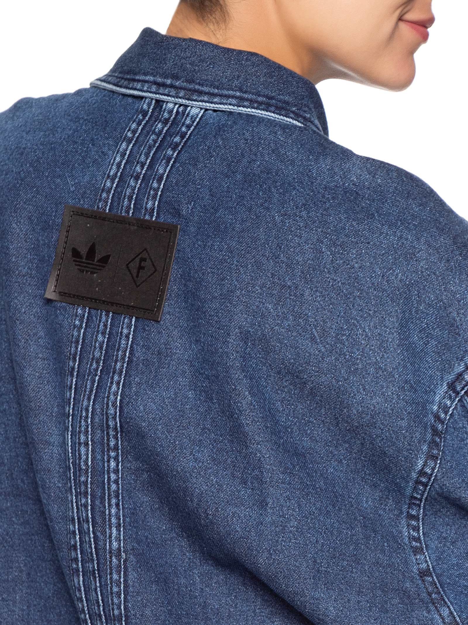 Camisa Feminina Jeans Azul Forum + Adidas