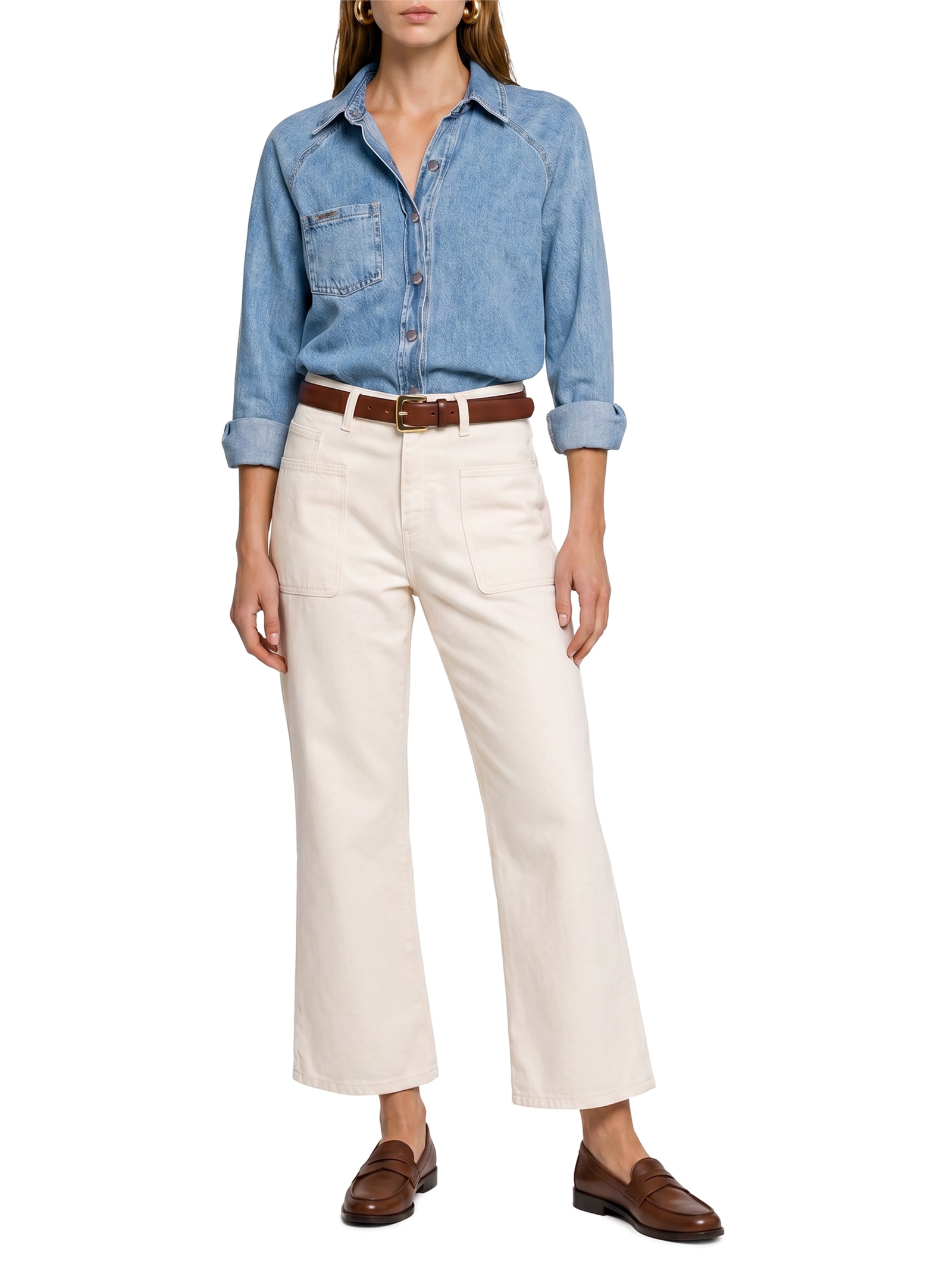 Camisa Feminina Jeans Azul Lez A Lez