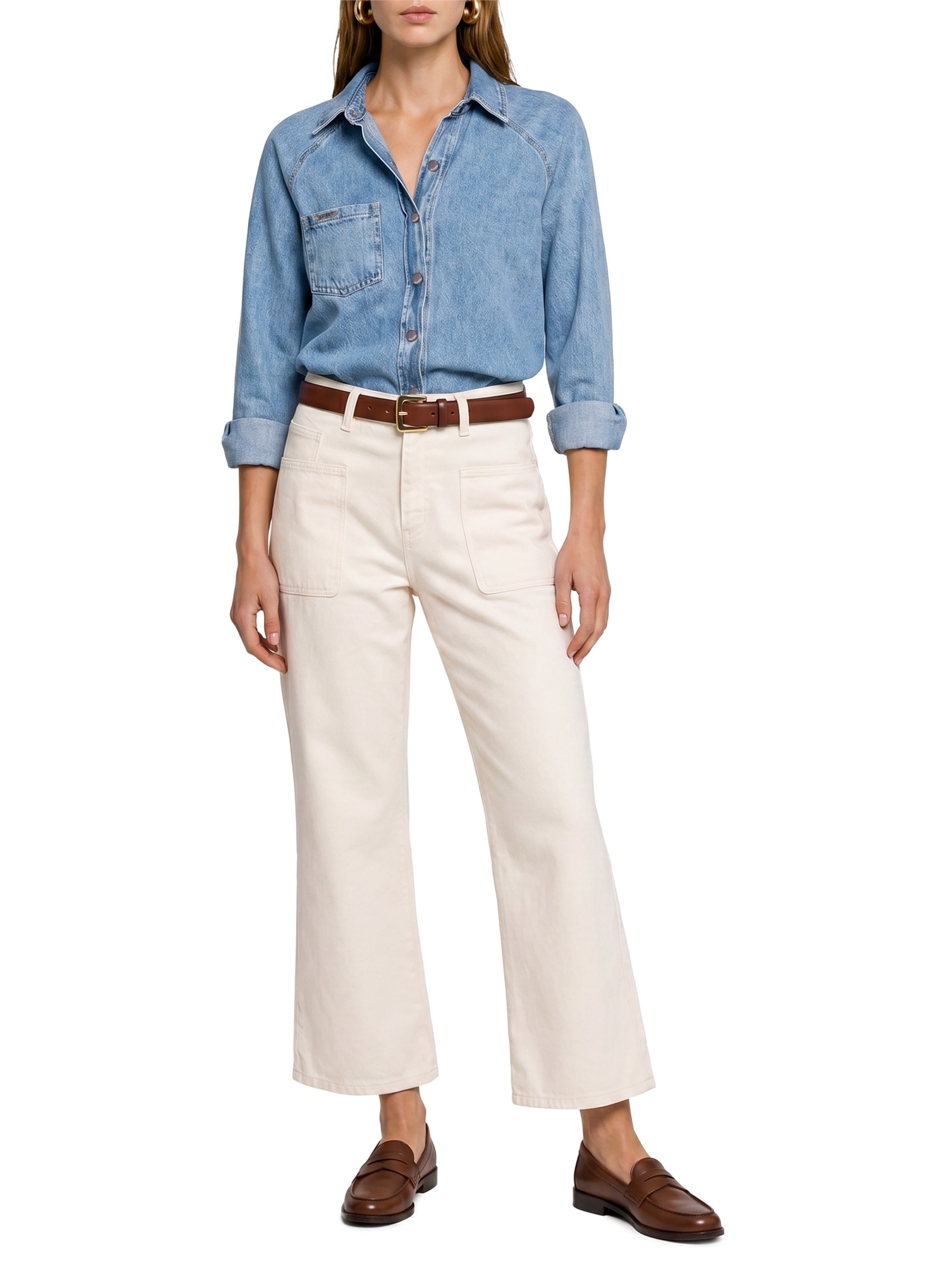 Camisa Feminina Jeans Azul Lez A Lez