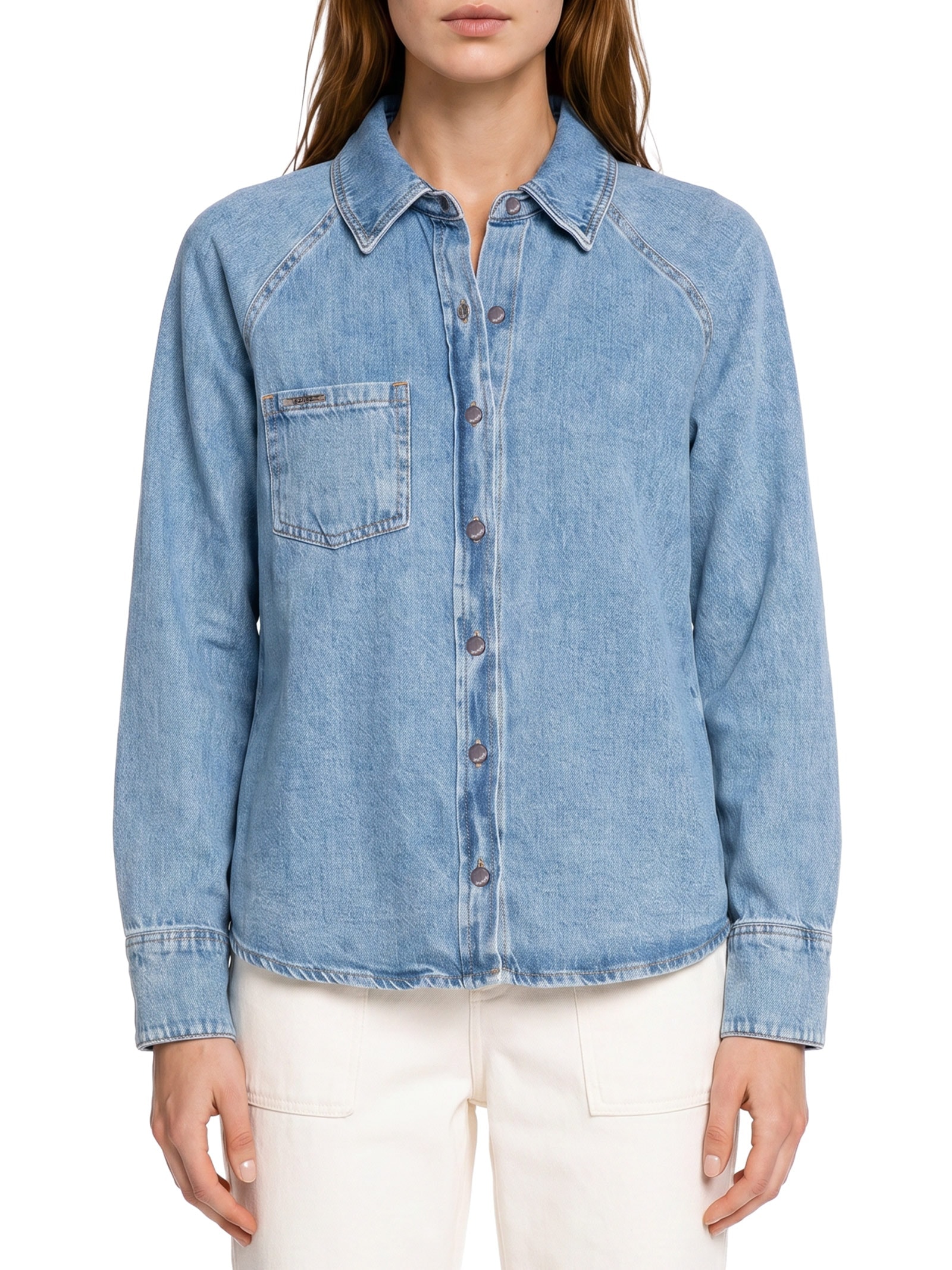 Camisa Feminina Jeans Azul Lez A Lez