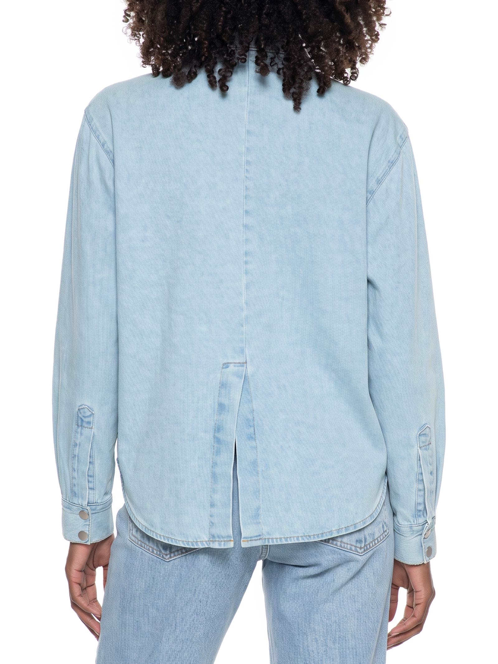 Camisa Feminina Jeans Azul Hering