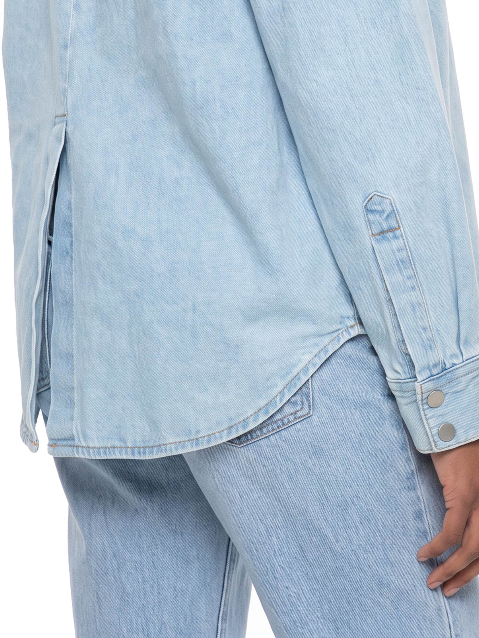 Camisa Feminina Jeans Azul Hering