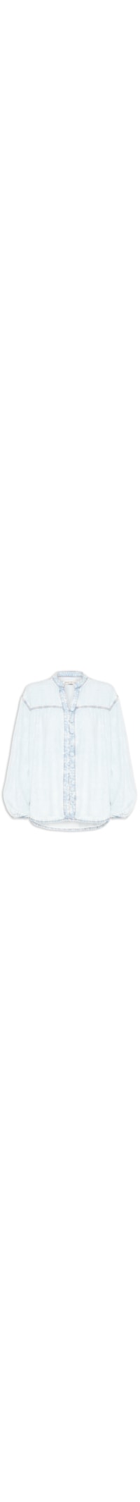 Camisa Feminina Jeans Botões Baby Blue – Azul