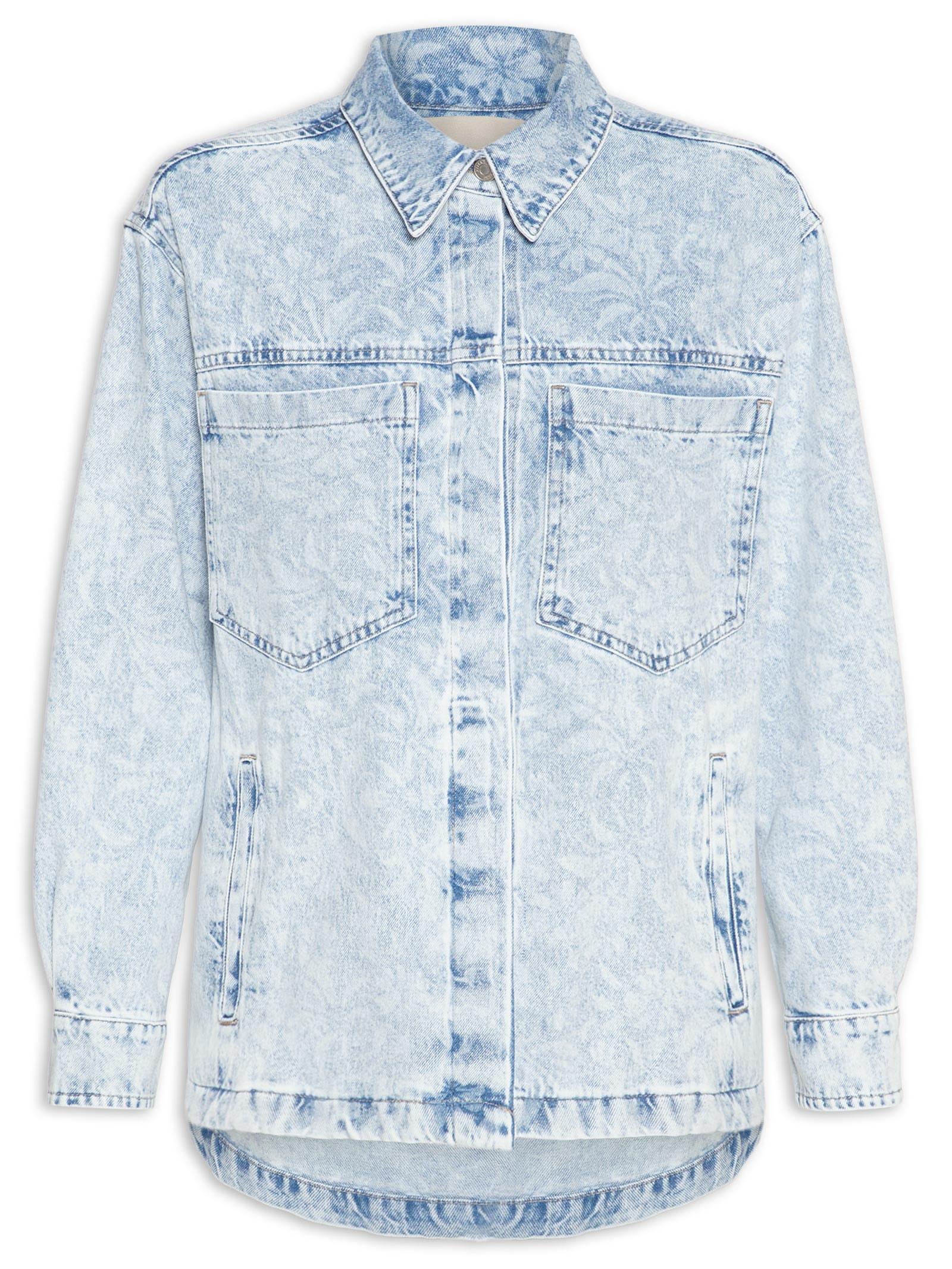 Camisa Feminina Joana Azul P7 Jeans
