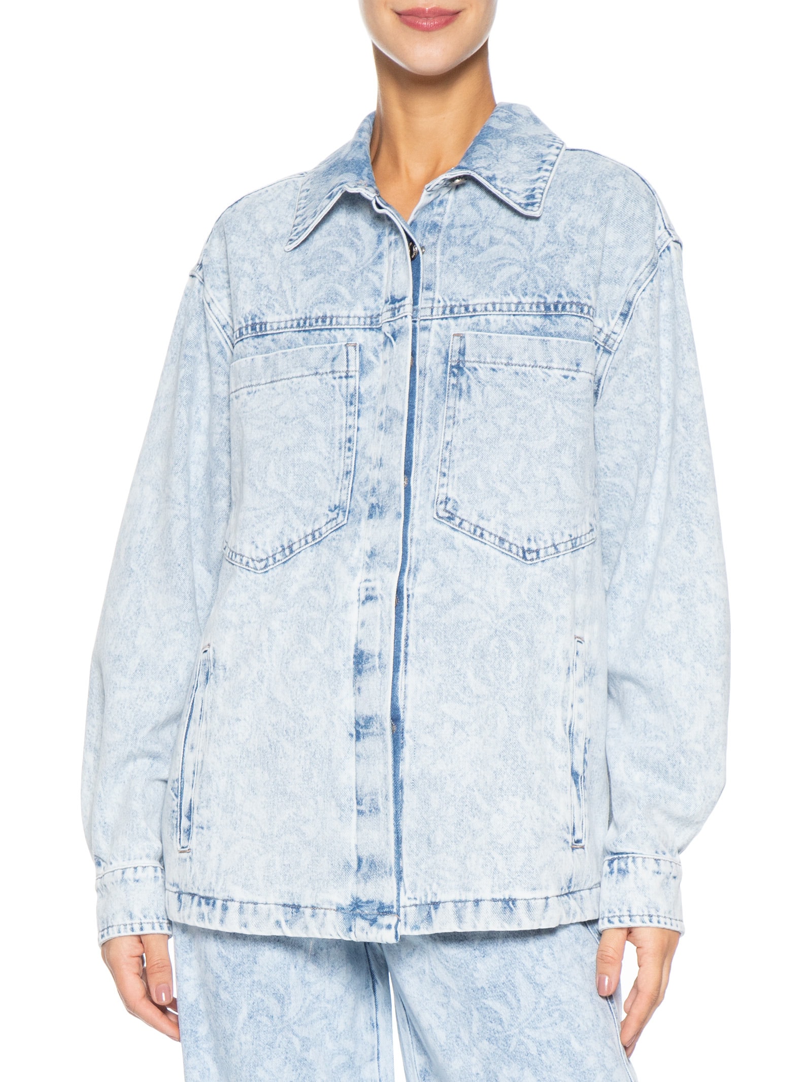 Camisa Feminina Joana Azul P7 Jeans