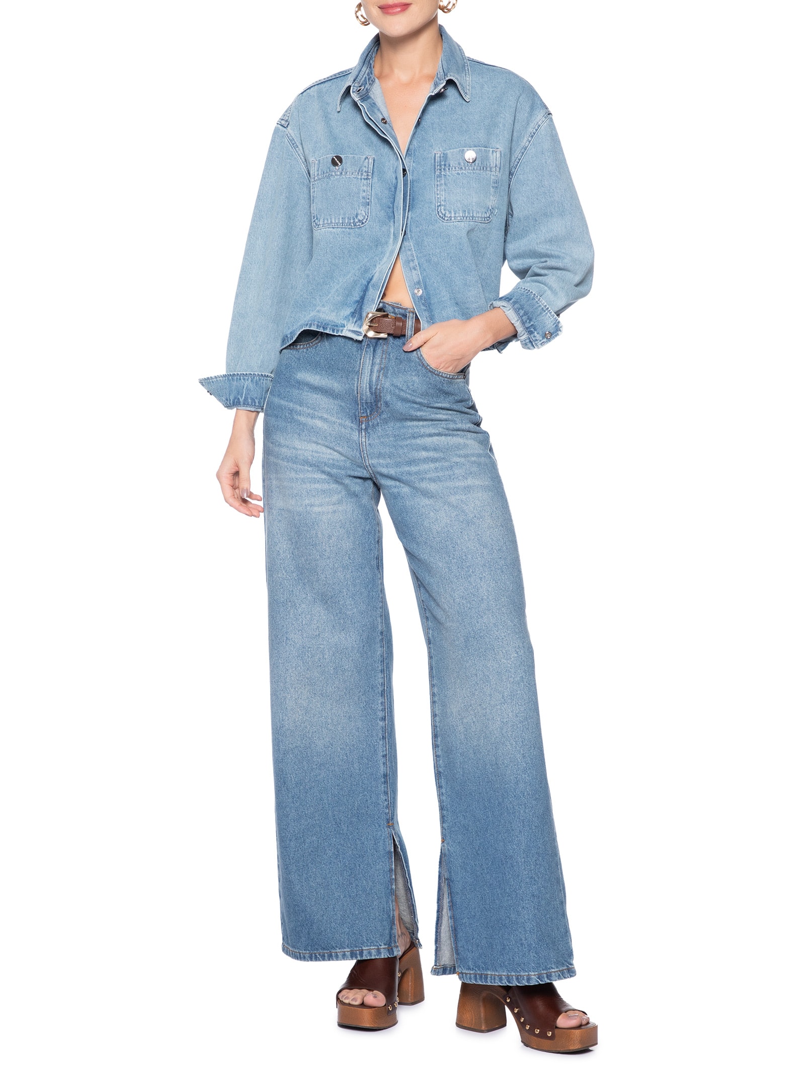 Camisa Feminina Juma Azul Le Lis