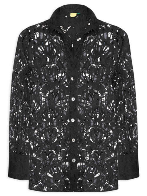Camisa Feminina Laise Concha – Preto