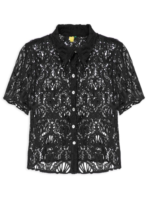 Camisa Feminina Laise Concha – Preto