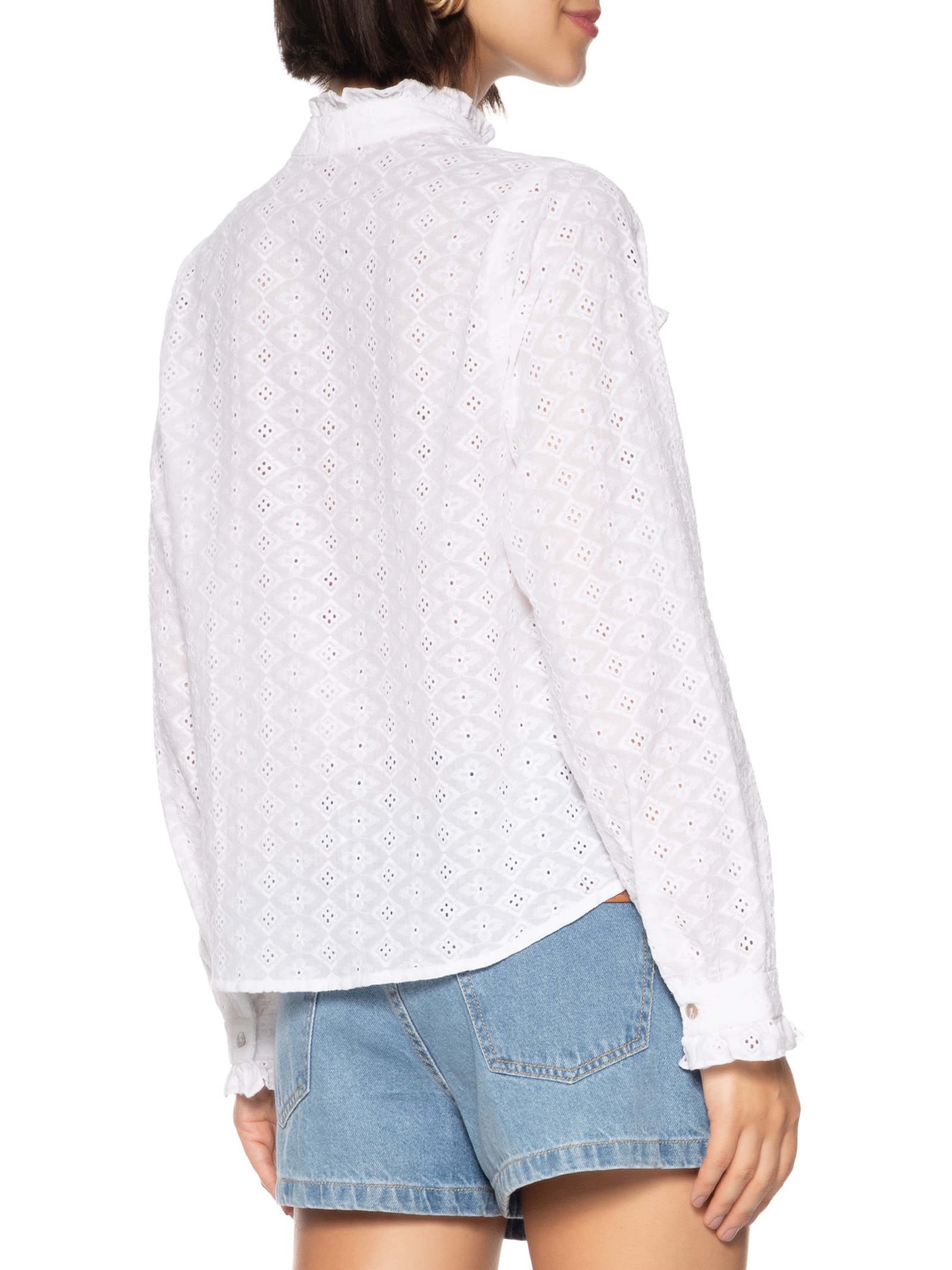 Camisa Feminina Laise Viv Branco Loja 3