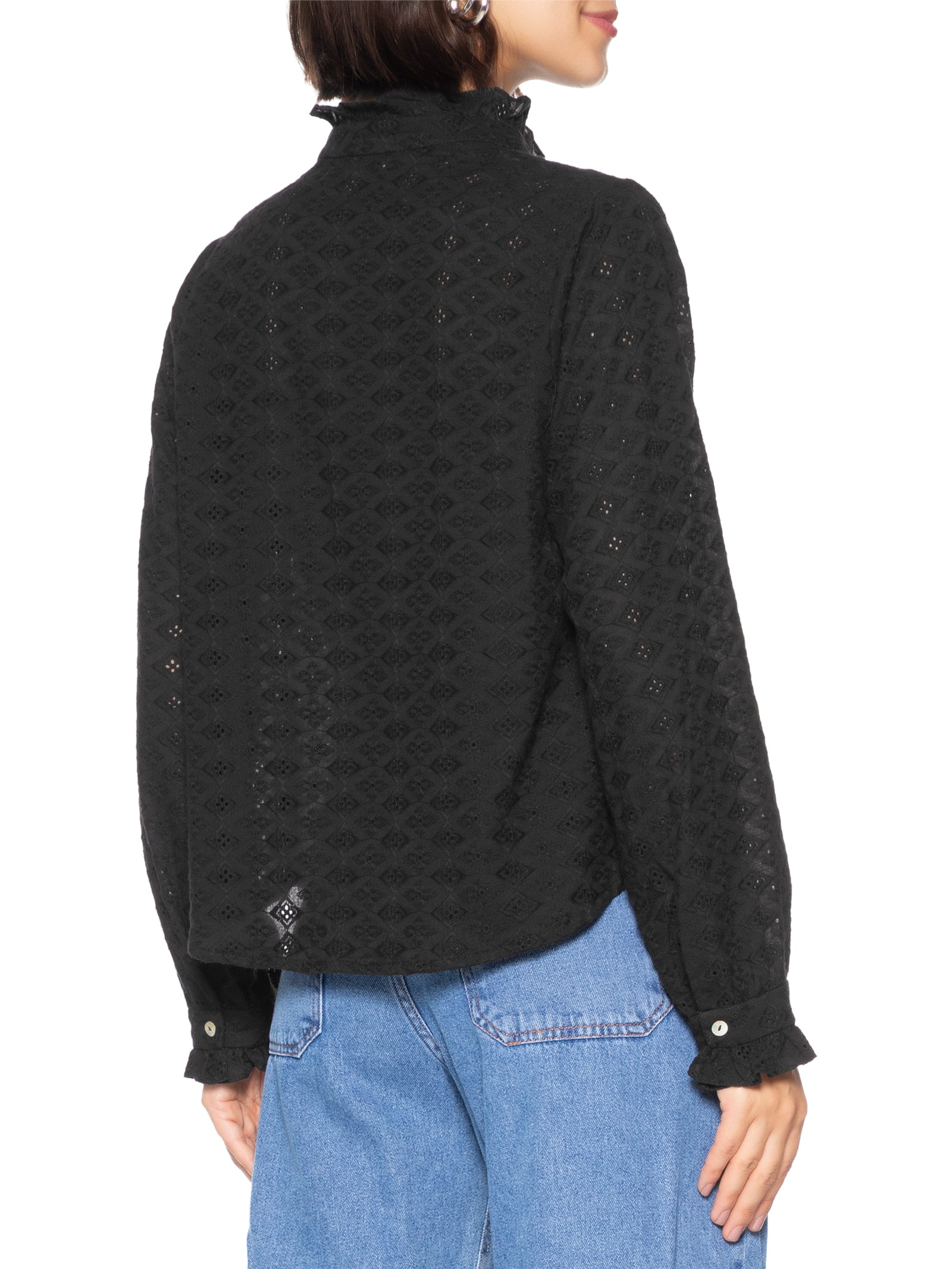 Camisa Feminina Laise Viv Preto Loja 3