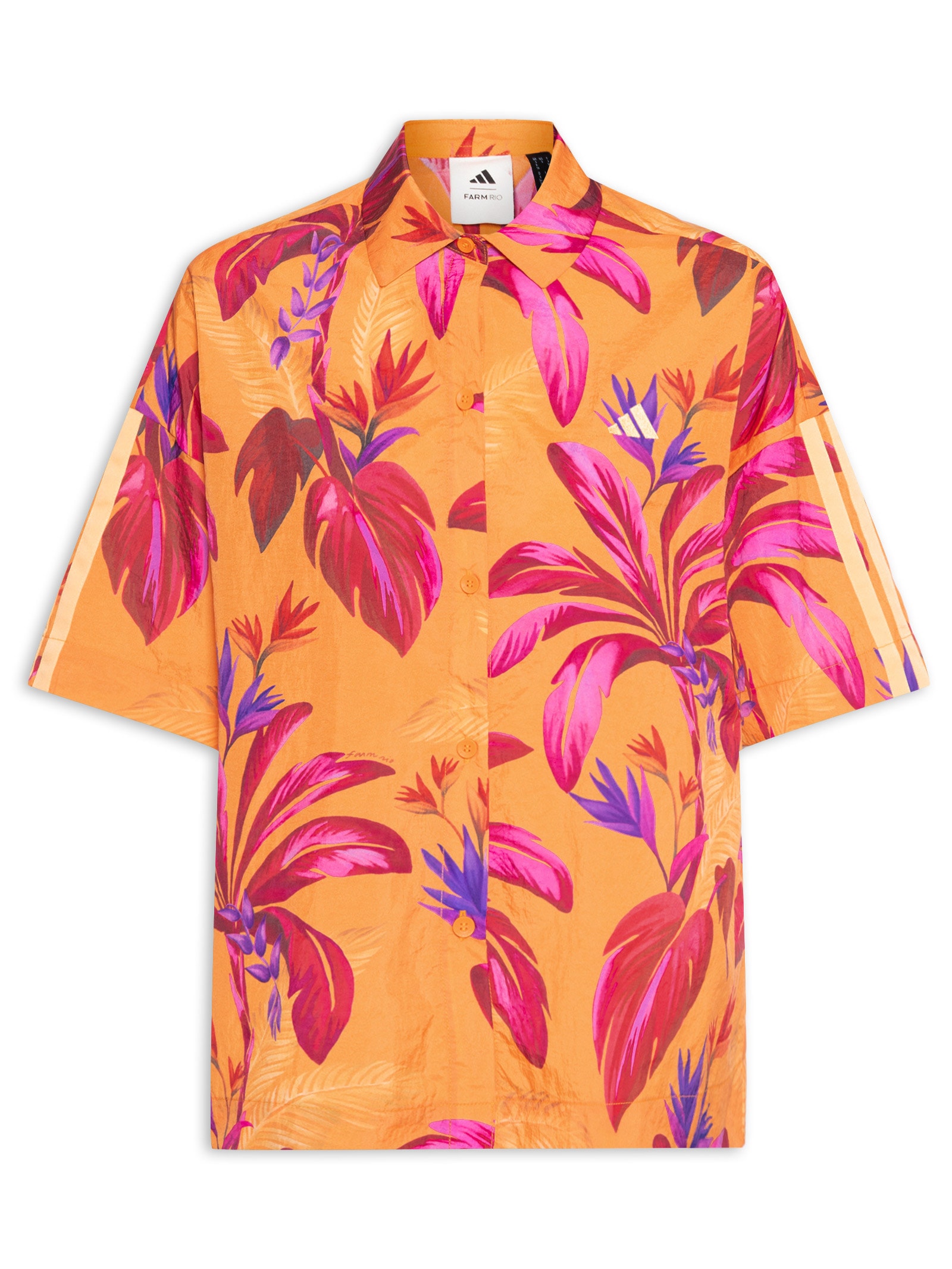 Camisa Feminina Laranja Adidas + Farm