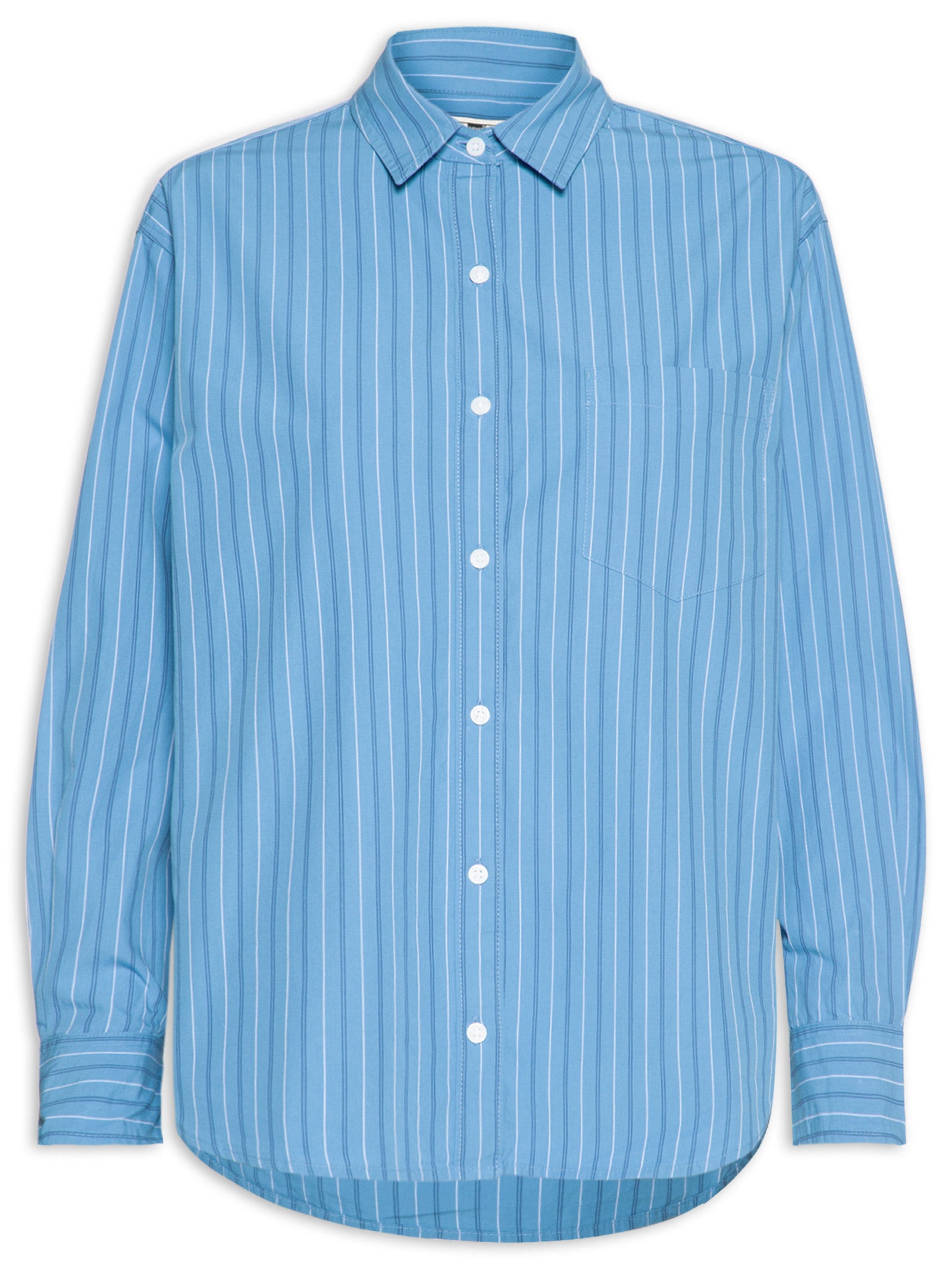 Camisa Feminina Levi's Harlie Boyfriend Shirt Azul Levi's
