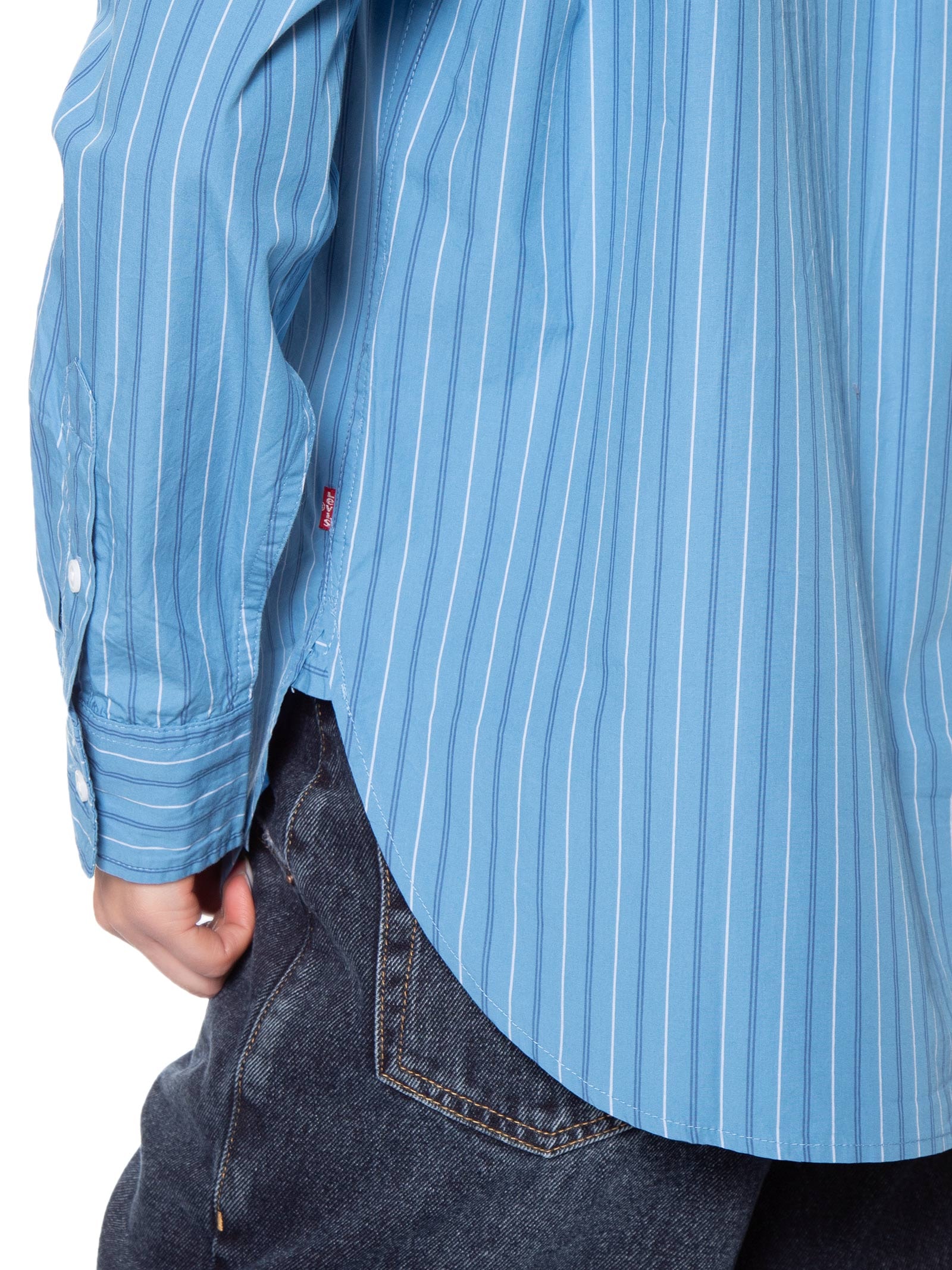 Camisa Feminina Levi's Harlie Boyfriend Shirt Azul Levi's