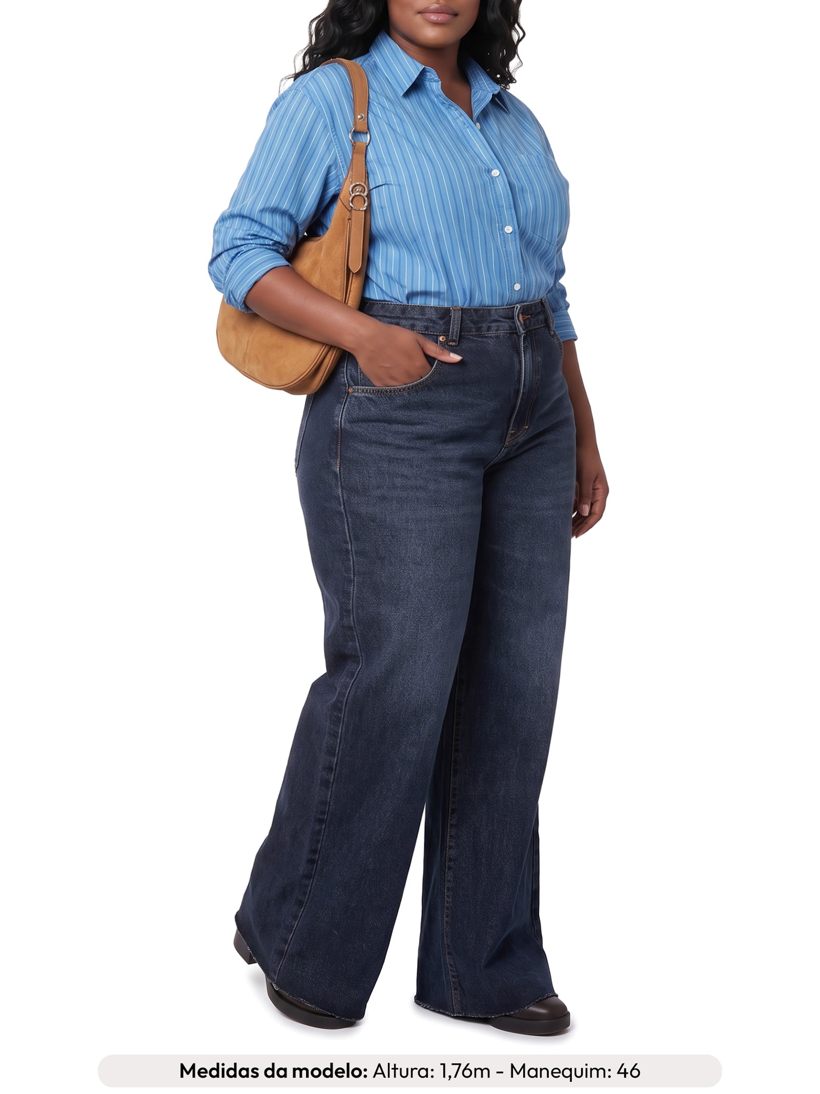 Camisa Feminina Levi's® Harlie Boyfriend Shirt Azul Levi's