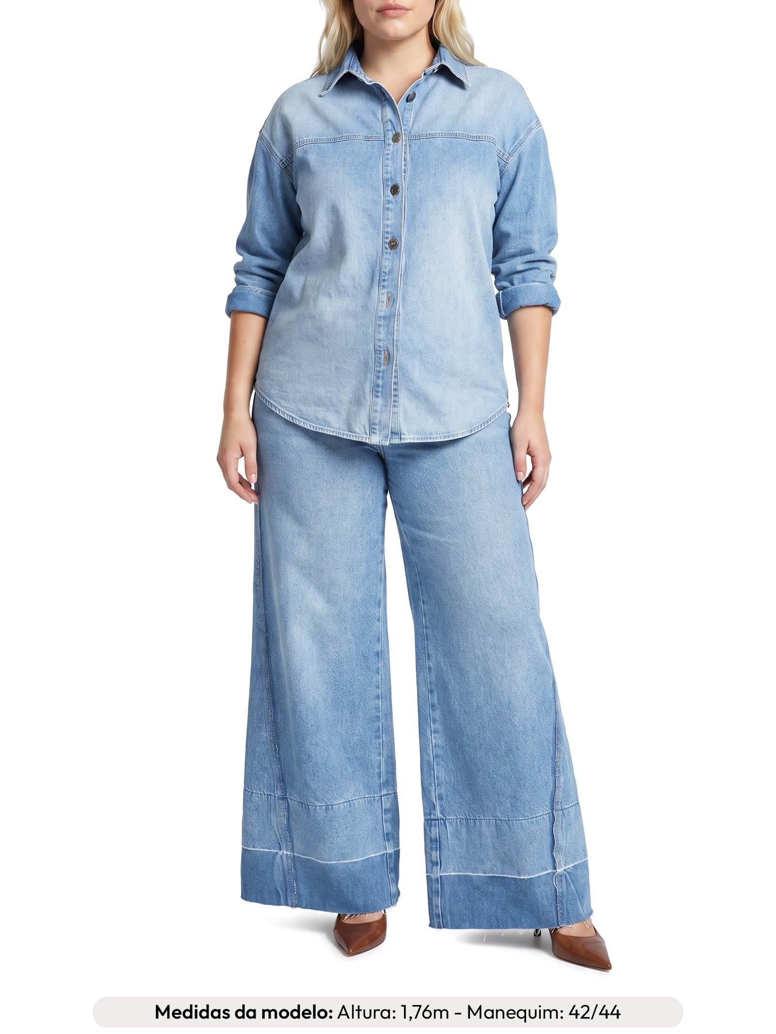 Camisa Feminina Liana – Azul Le Lis