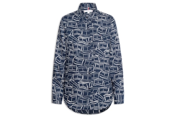Camisa Feminina Linen Relaxed - Azul