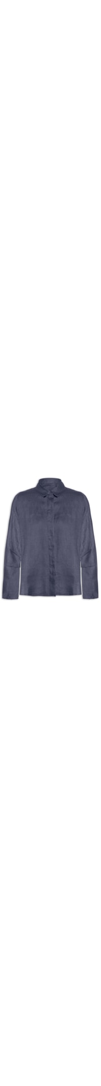 Camisa Feminina Linen Stone - Azul