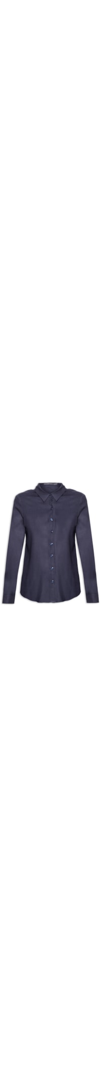Camisa Feminina Linho - Azul
