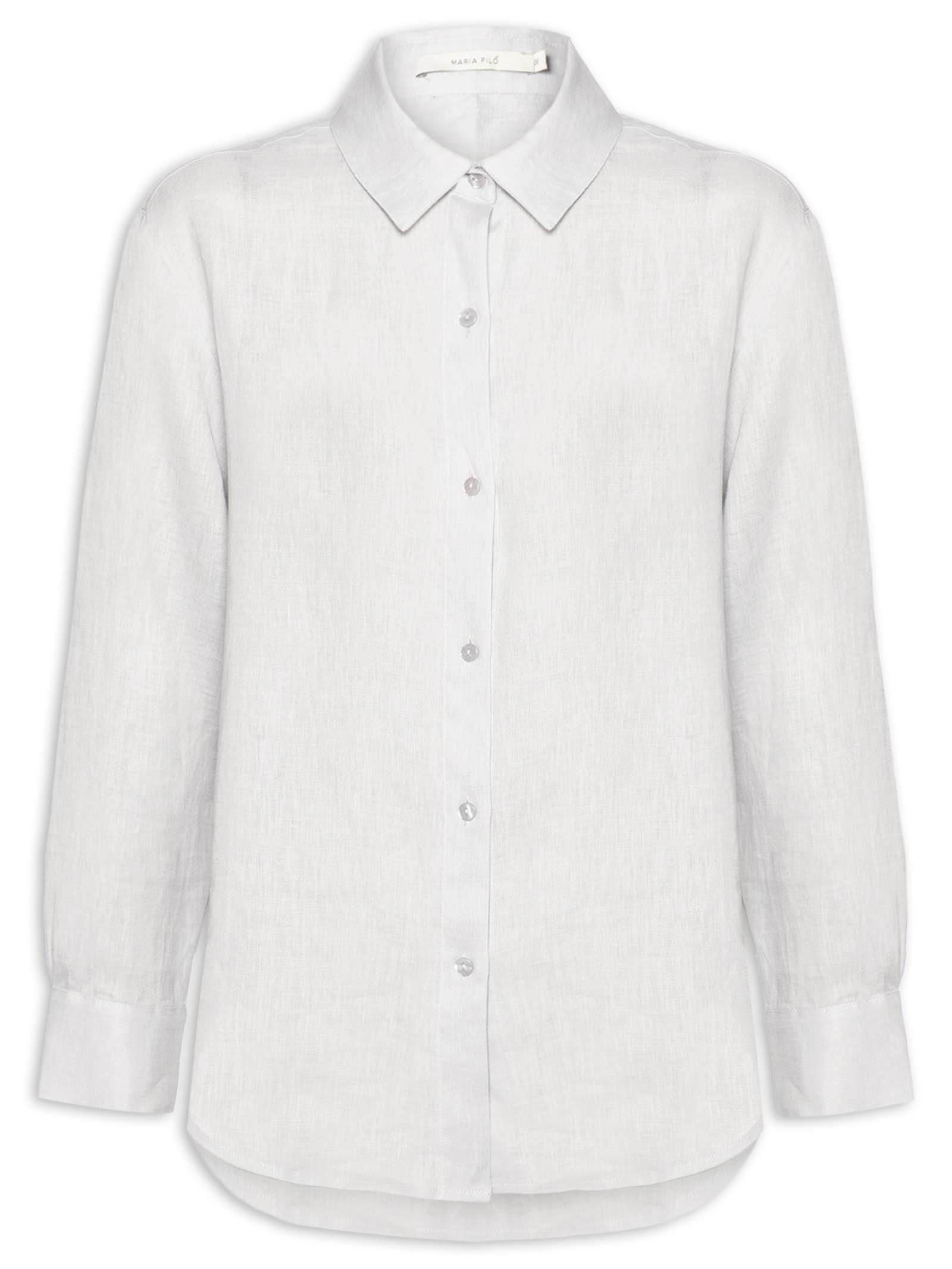 Camisa Feminina Linho Azul Maria Filó